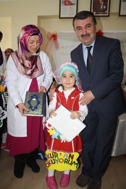 Kuran-ı Kerim okuyan çocuklar için tören düzenlendi