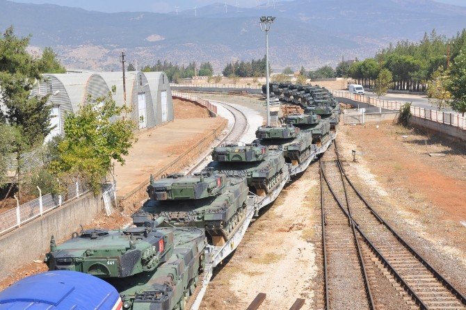 İstanbul 2. Zırhlı Tugay Komutalığı’ndaki tanklar İslahiye’ye taşınıyor