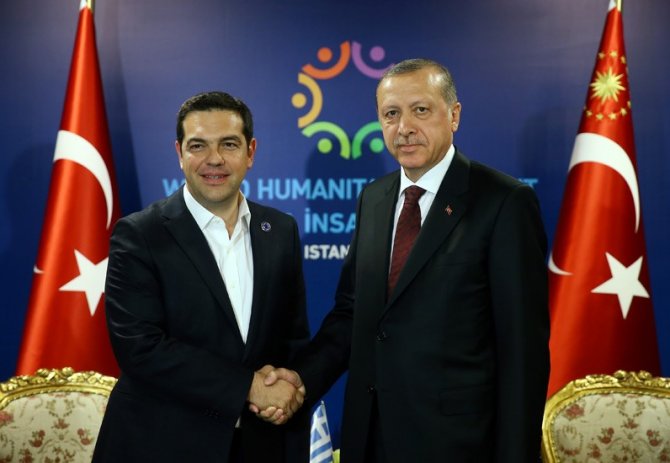 Cumhurbaşkanı Erdoğan, Yunanistan Başbakanı Çipras’ı kabul etti