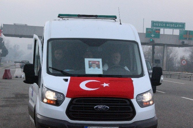 Şehit Polis Müdürü Vefa Karakurdu Düzce’de karşılandı