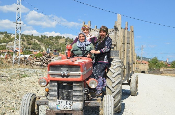 Tosyalı kadınların traktör marifeti