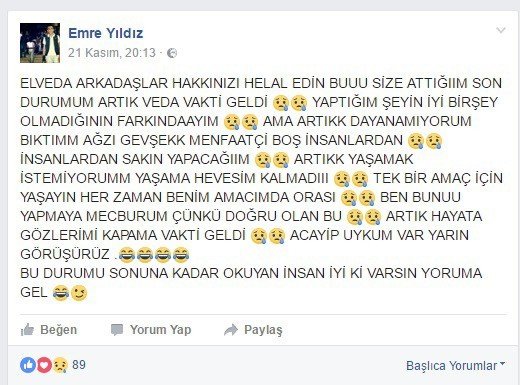 İntihar şakası yaptı motosiklet kazasında öldü