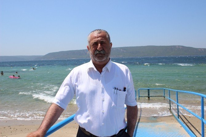 Türkiye’nin 444’üncü mavi bayraklı plajında deniz keyfi