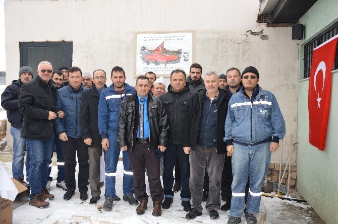 Eti Maden Kırka Bor İşletmesi Camisinde şehitler için mevlit okutuldu, lokma tatlısı dağıtıldı