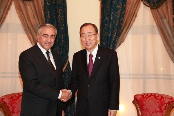 Akıncı, BM Genel Sekreteri Ban Ki-mun ile görüştü
