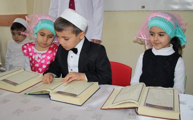 Kuran-ı Kerim okuyan çocuklar için tören düzenlendi