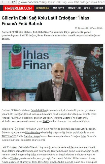 İhlas Finans’ın FETÖ tarafından batırıldığının ortaya çıkması geniş yankı uyandırdı