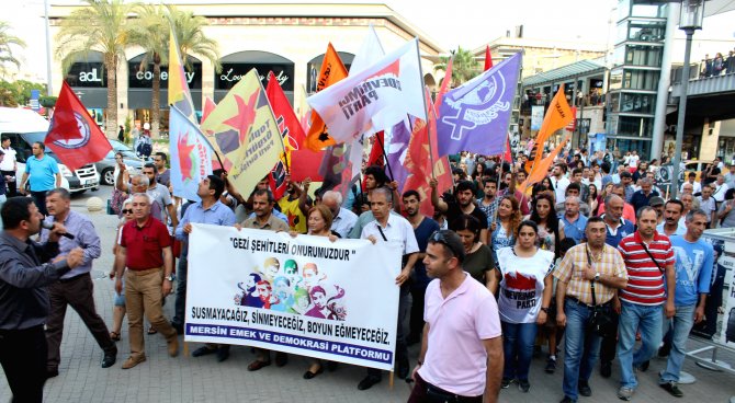 Mersin’de Gezi Parkı yürüyüşüne polis izin vermedi