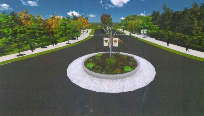 NKÜ kampüs giriş kapısı peyzaj çalışması ve yol düzenlemeleri tüm hızıyla devam ediyor