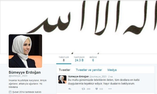 Sümeyye Erdoğan Ve Selçuk Bayraktar’dan Twitter Paylaşımı