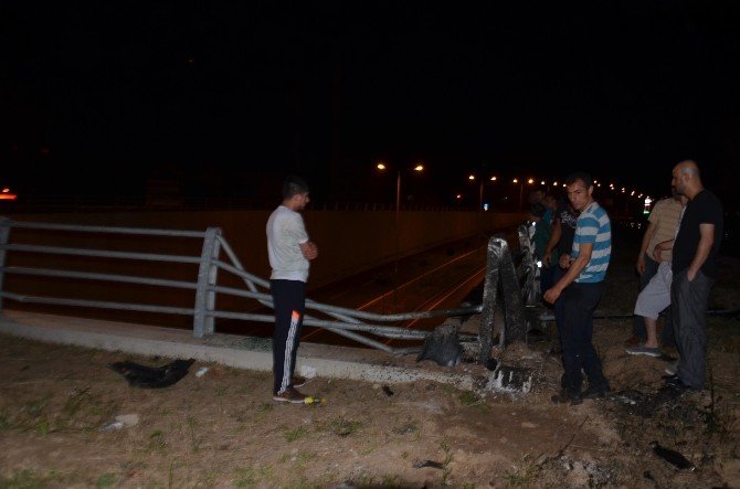 Otomobil köprüden uçtu: 1 yaralı