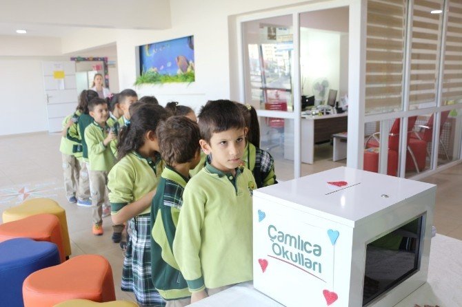 Özel Malatya Çamlıca Okullarında seçim heyecanı