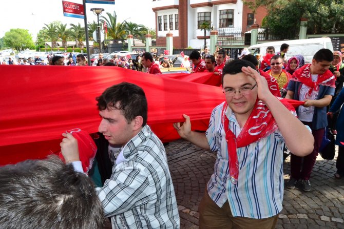 Engelliler için asker uğurlama töreni