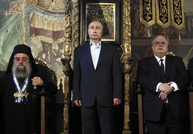 Putin’den, Yunanistan’daki Rus Manastırına Ziyaret