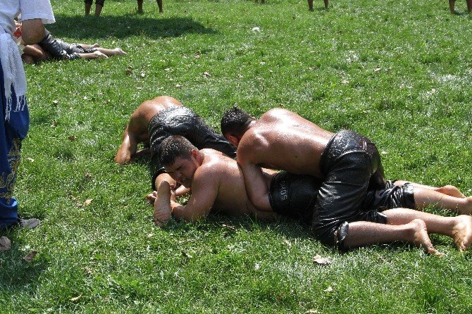 Balaban kardeşler Seydikemer güreşlerine damga vurdu