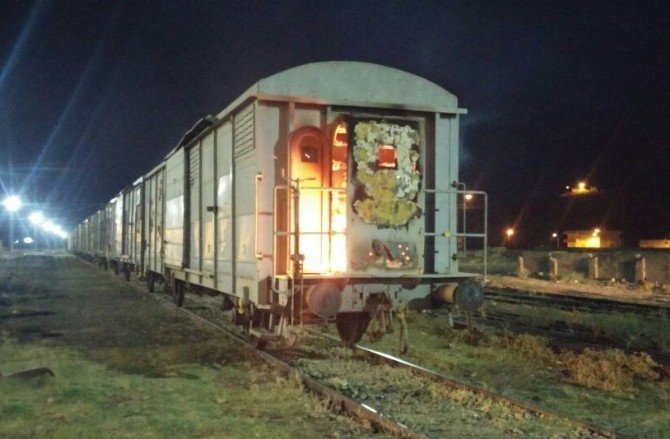 Siirt’te yük trenine saldırı