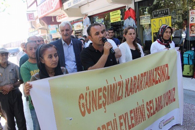 HDP ve DBP’nin basın açıklamasına 20 kişi katıldı