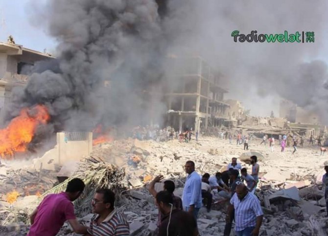 Türkiye sınırına yakın Kamışlı bölgesindeki patlamada 32 ölü