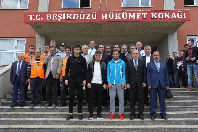 Trabzonspor’dan Beşikdüzü’ne geçmiş olsun ziyareti