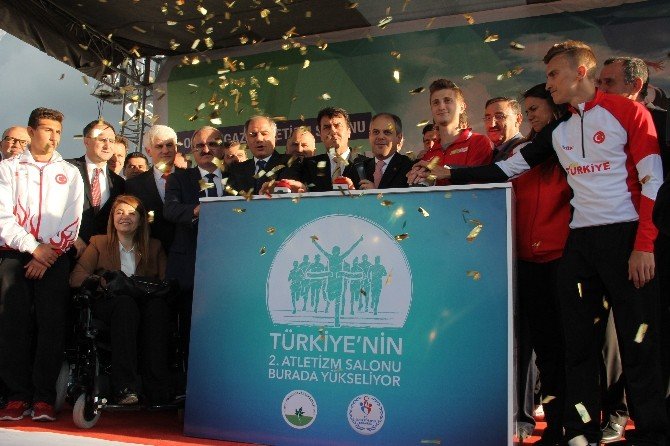 Türkiye’nin 2’inci Büyük Kapalı Atletizm Salonunun Temeli Atıldı