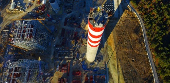 Son teknoloji ile kurulan Kolin Termik Santrali’nde çalışmalar sürüyor
