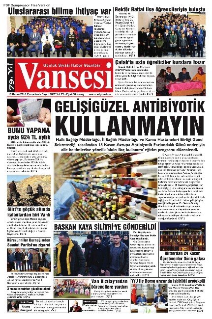 Van’ın 79 yıllık gazetesinden bulmaca