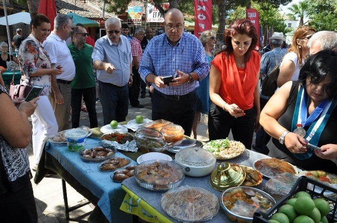 Edremit’te zeytinyağlı yemek yarışması yapıldı