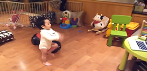 Baby dancing to Gangnam Style