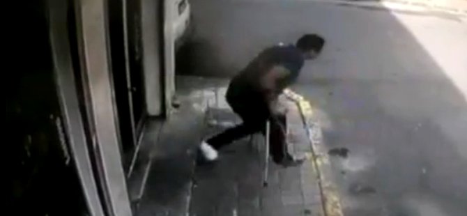 Ayağı kırık vatandaş depremden böyle kaçtı!