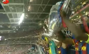Barcelona kupa ve madalya töreni